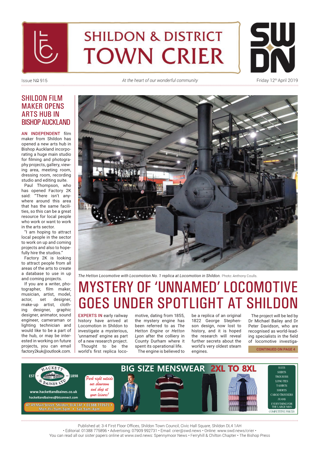 Locomotive Goes Under Spotlight at Shildon