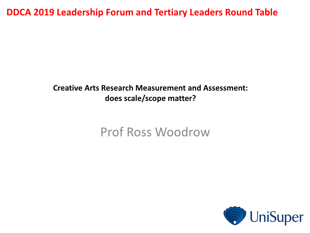 Creative Arts Research Measurement and Assessment: Does Scale/Scope Matter?