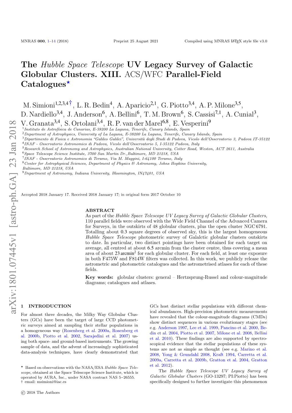 The Hubble Space Telescope UV Legacy Survey of Galactic Globular Clusters