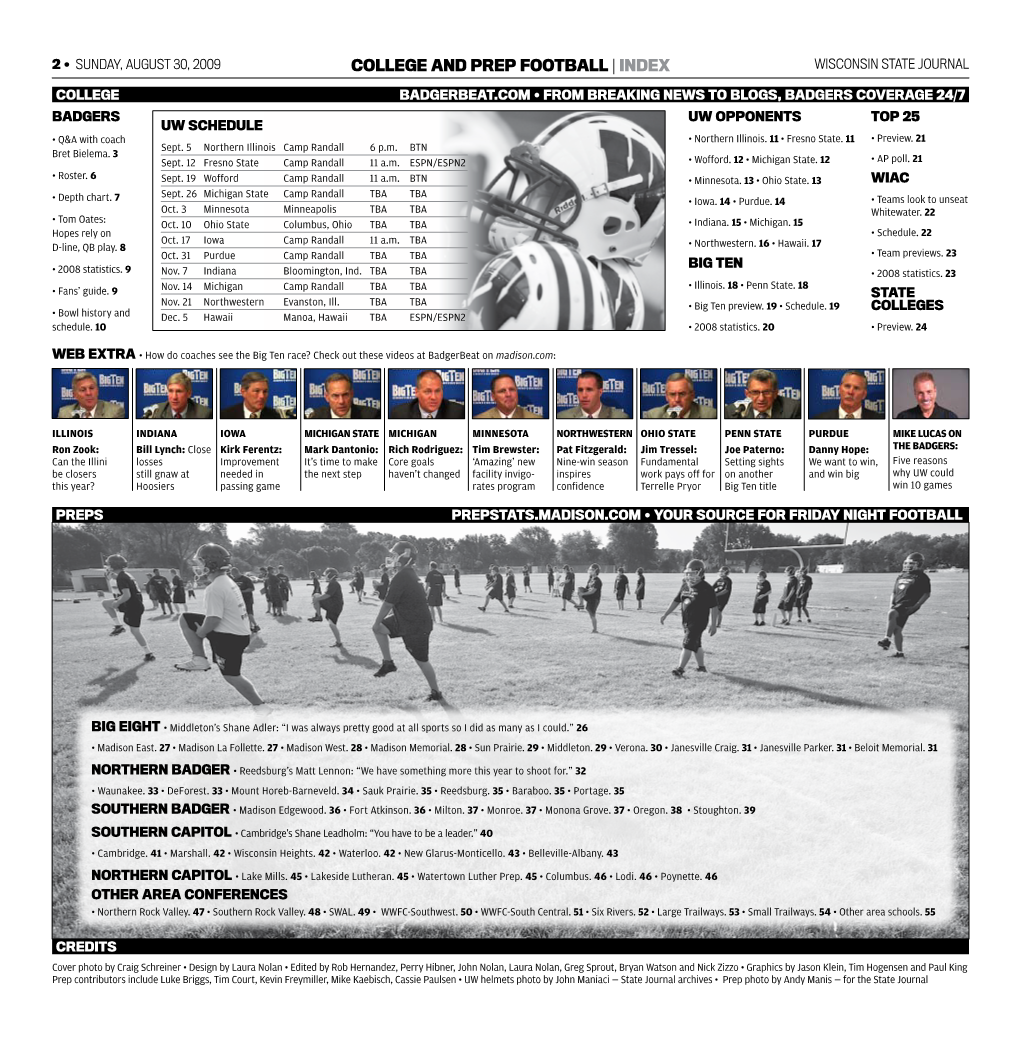 College and Prep Football | Index Wisconsin State Journal