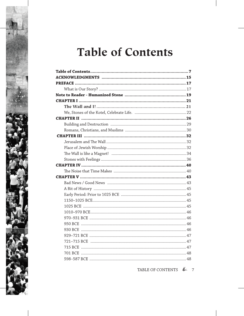 Table of Contents