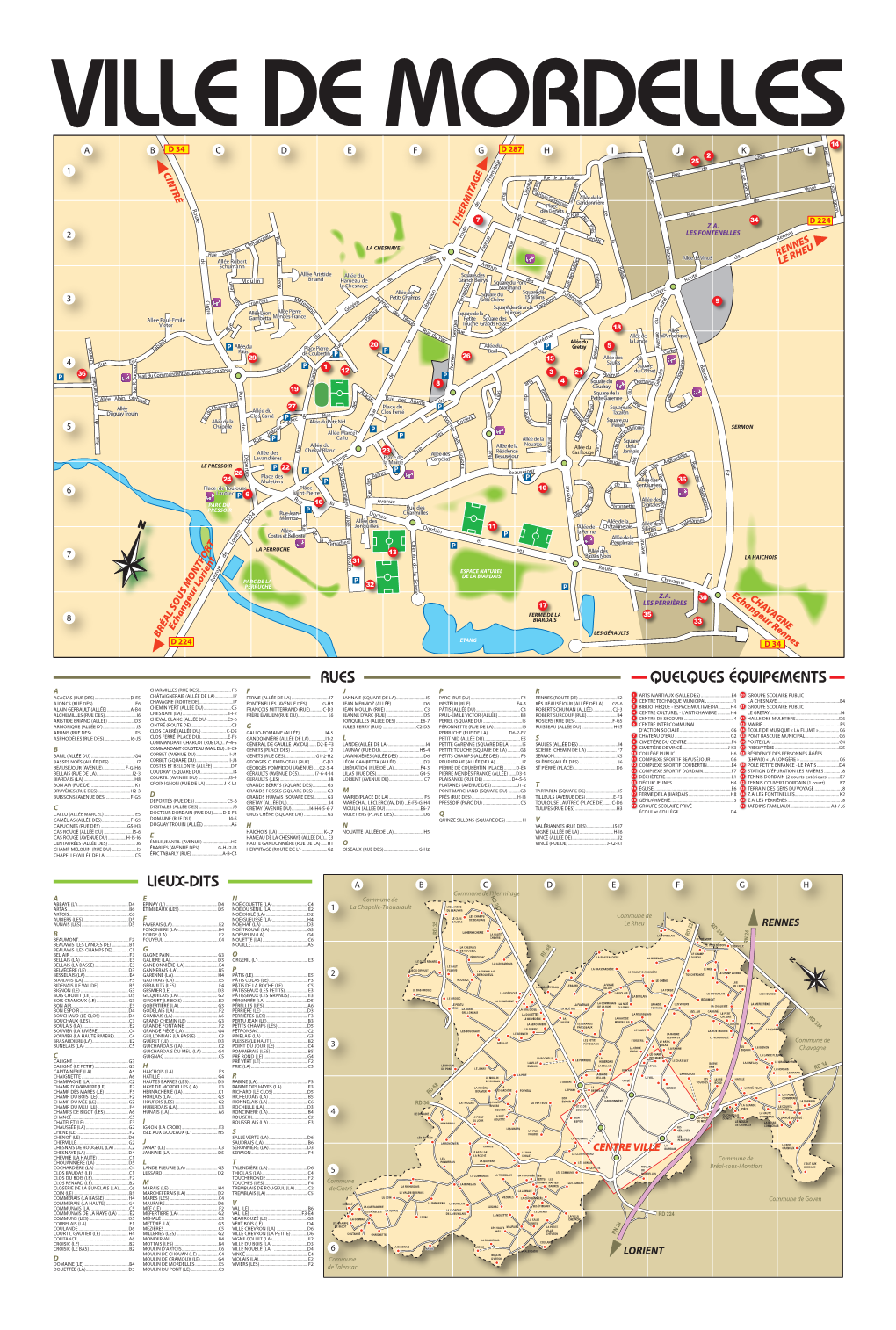 Lieux-Dits Rues Quelques Équipements