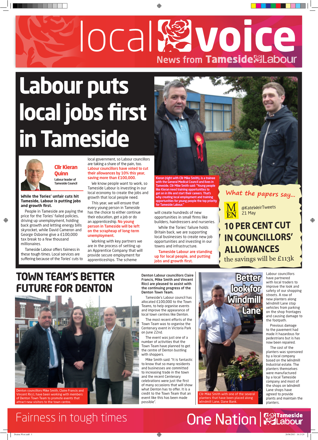 Labour Puts Local Jobs First in Tameside