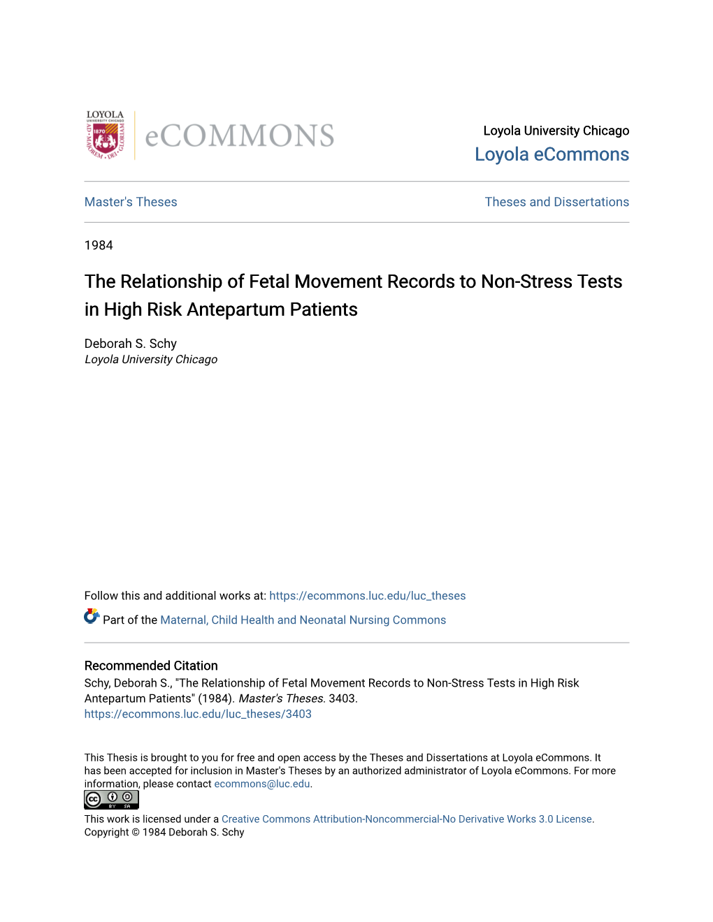 The Relationship of Fetal Movement Records to Non-Stress Tests in High Risk Antepartum Patients