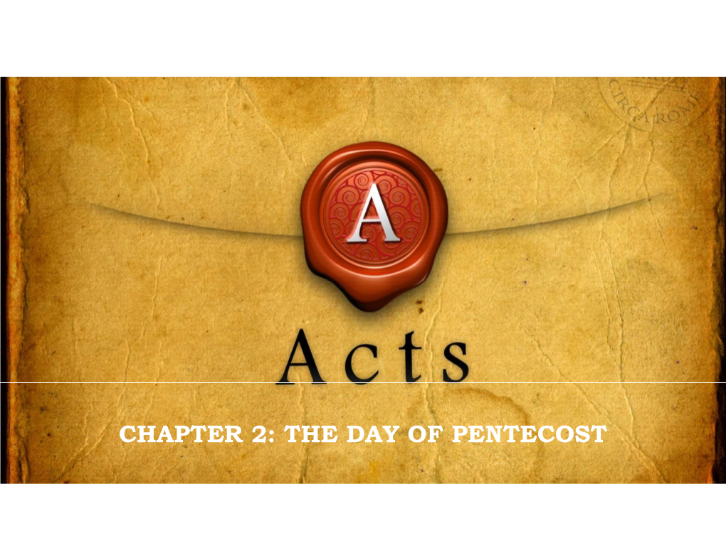 The Day of Pentecost Review: the Ascension & Waiting 10 Days Pentecost