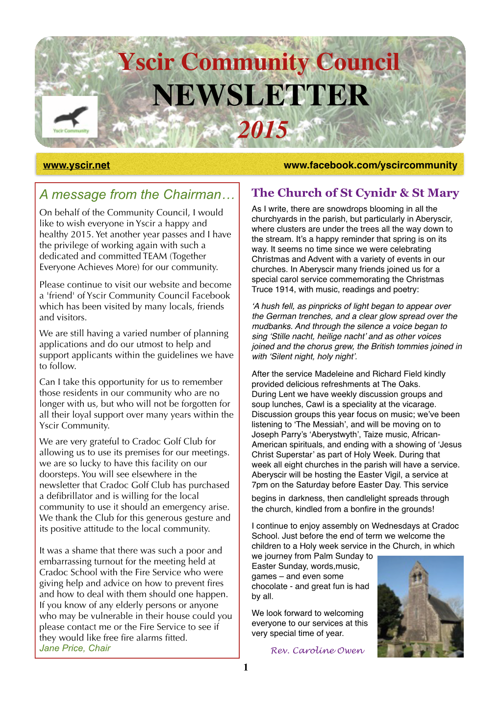 Newsletter 2015