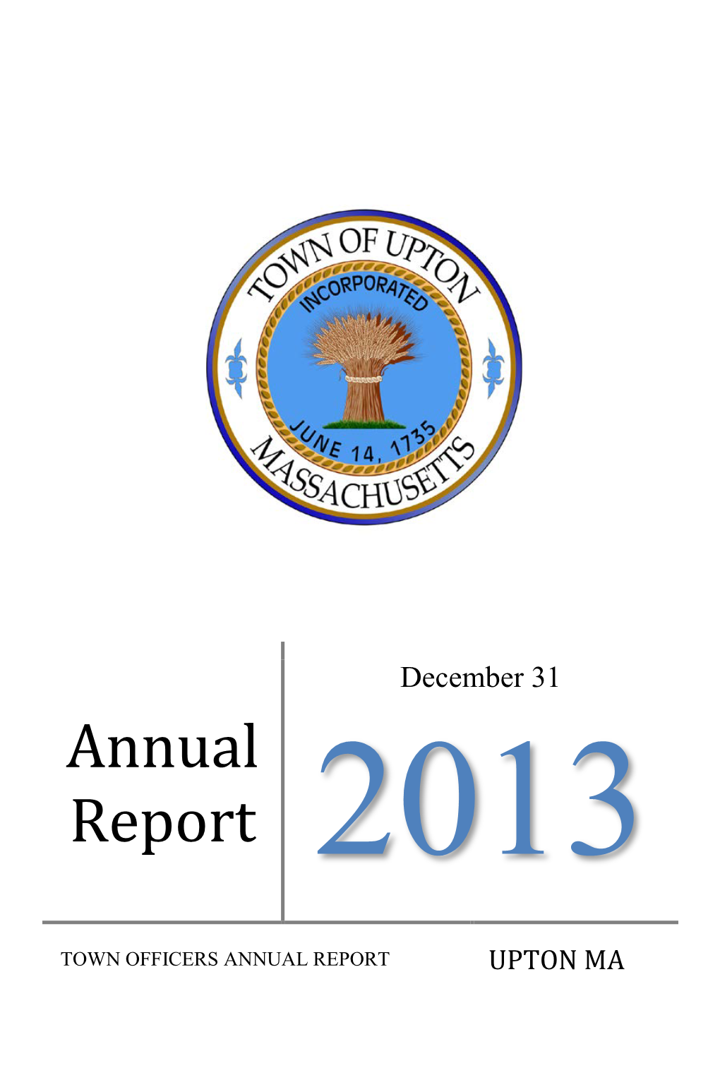 2013 Annual Town Report