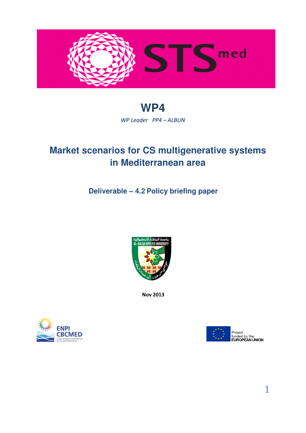 Market Scenarios for CS Multigenerative Systems in Mediterranean Area