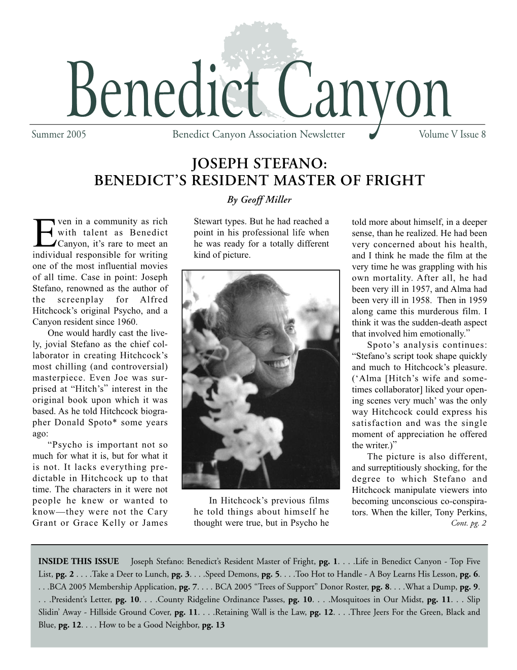 21188 Benedict Newsletter
