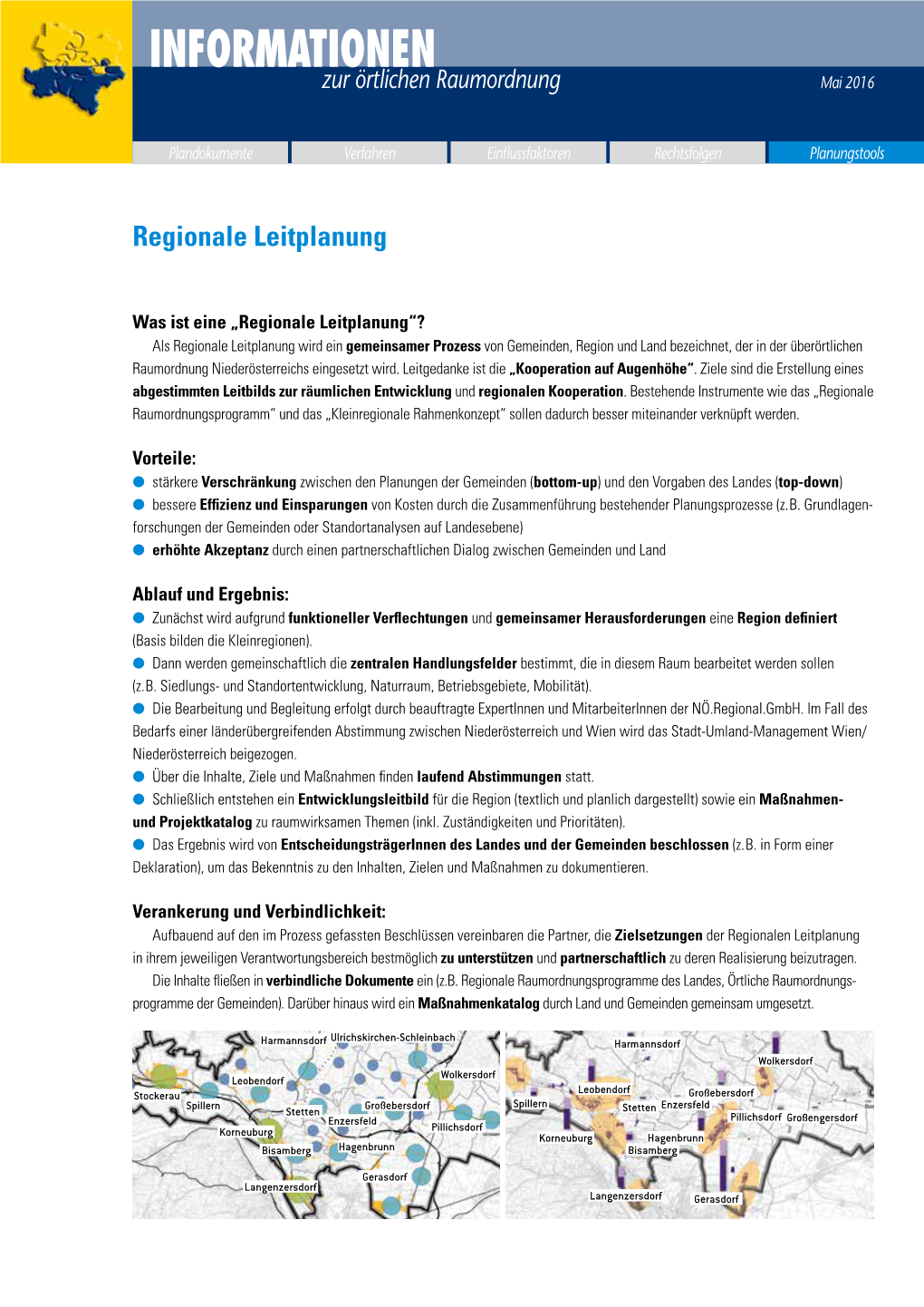 INFORMATIONEN Zur Örtlichen Raumordnung Mai 2016