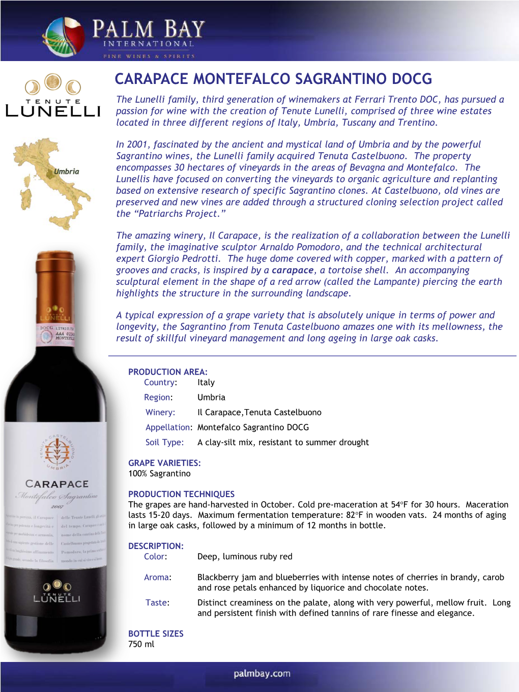 Carapace Montefalco Sagrantino Docg