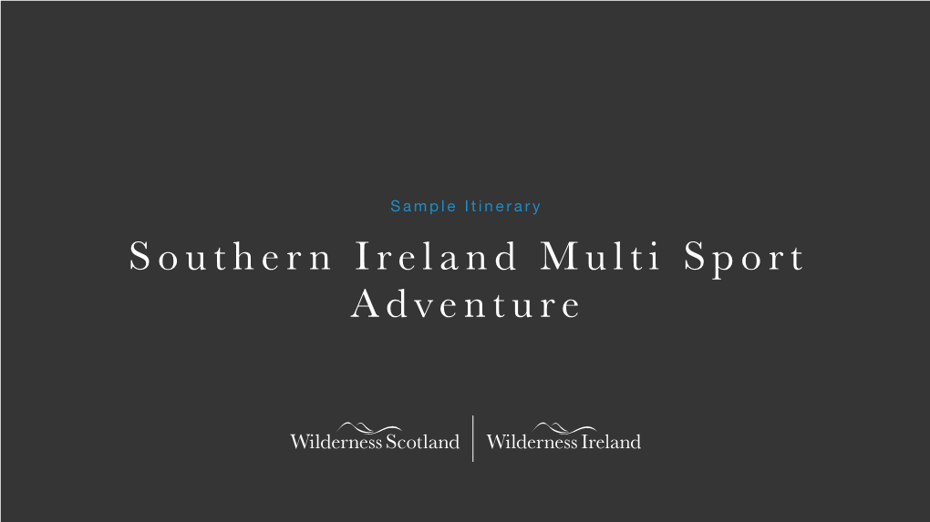 Southern Ireland Multi-Sport Download Itinerary