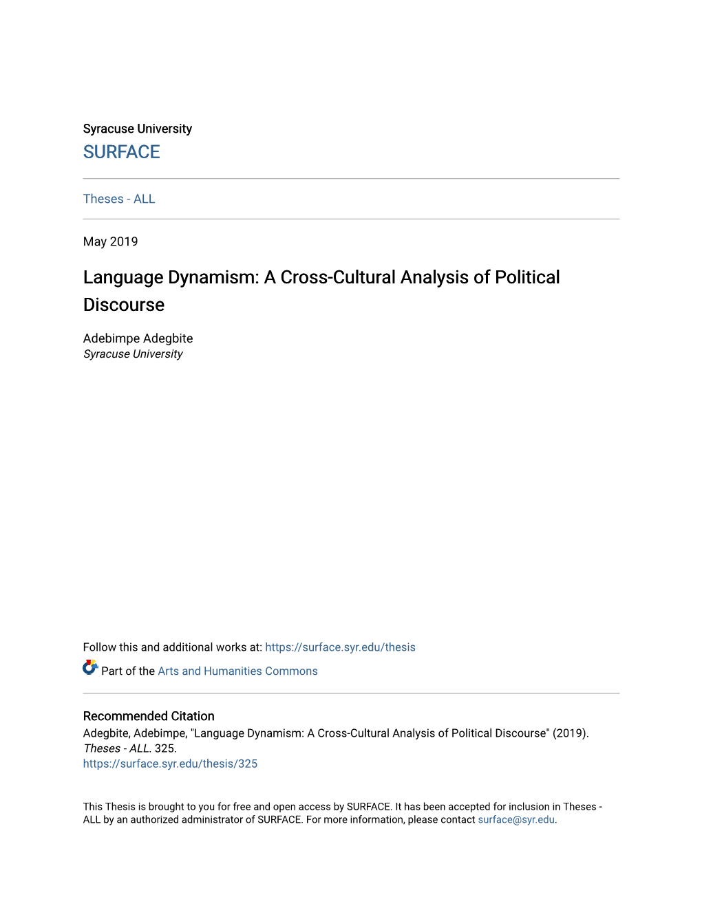 A Cross-Cultural Analysis of Political Discourse