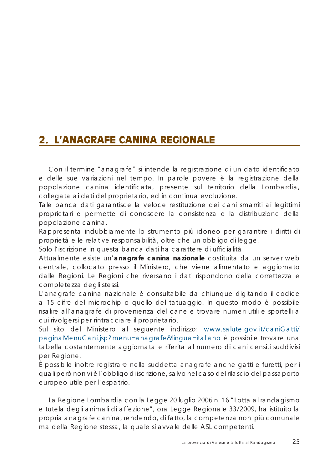 Anagrafe Canina Regionale