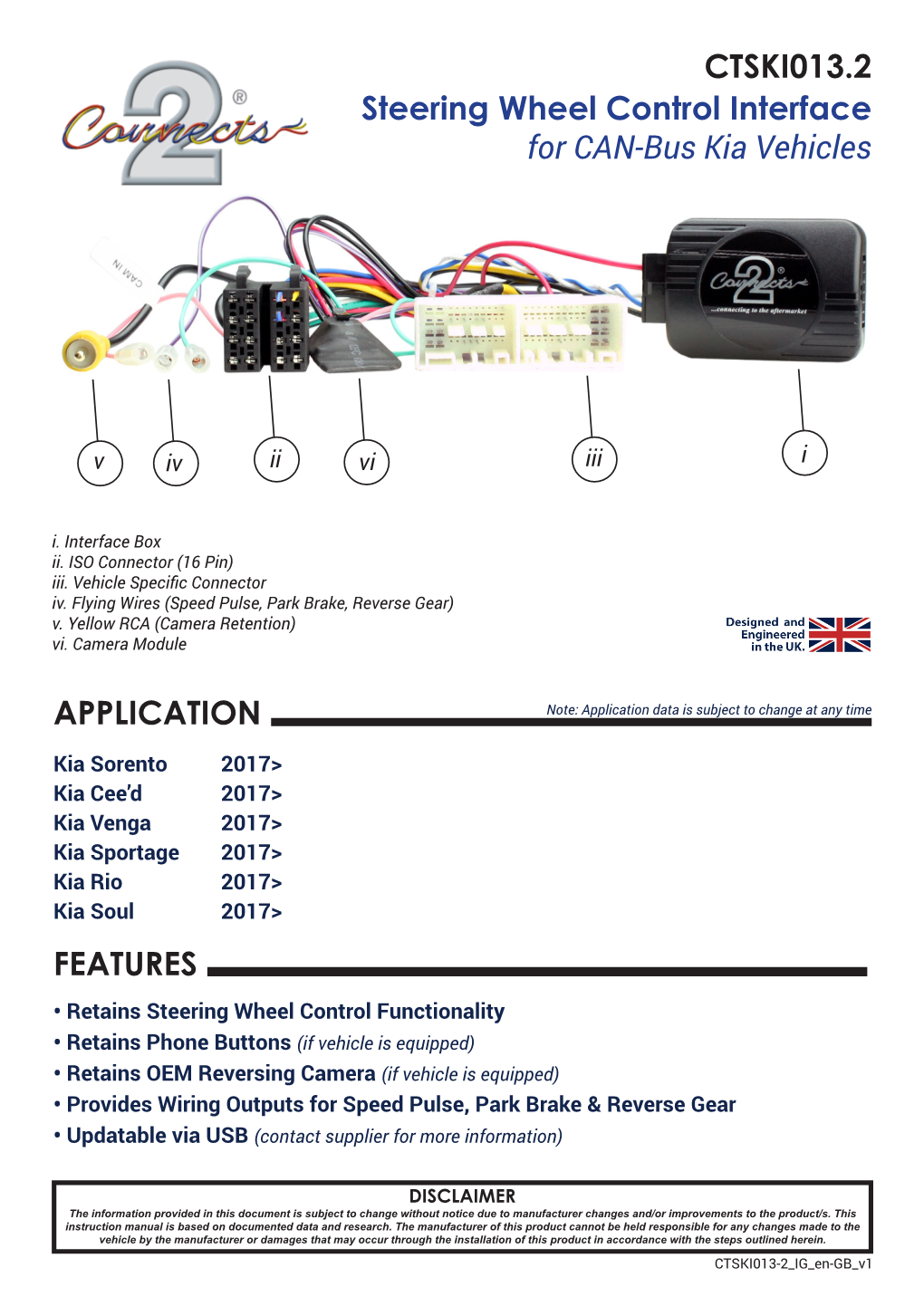 Steering Wheel Control Interface for CAN-Bus Kia Vehicles