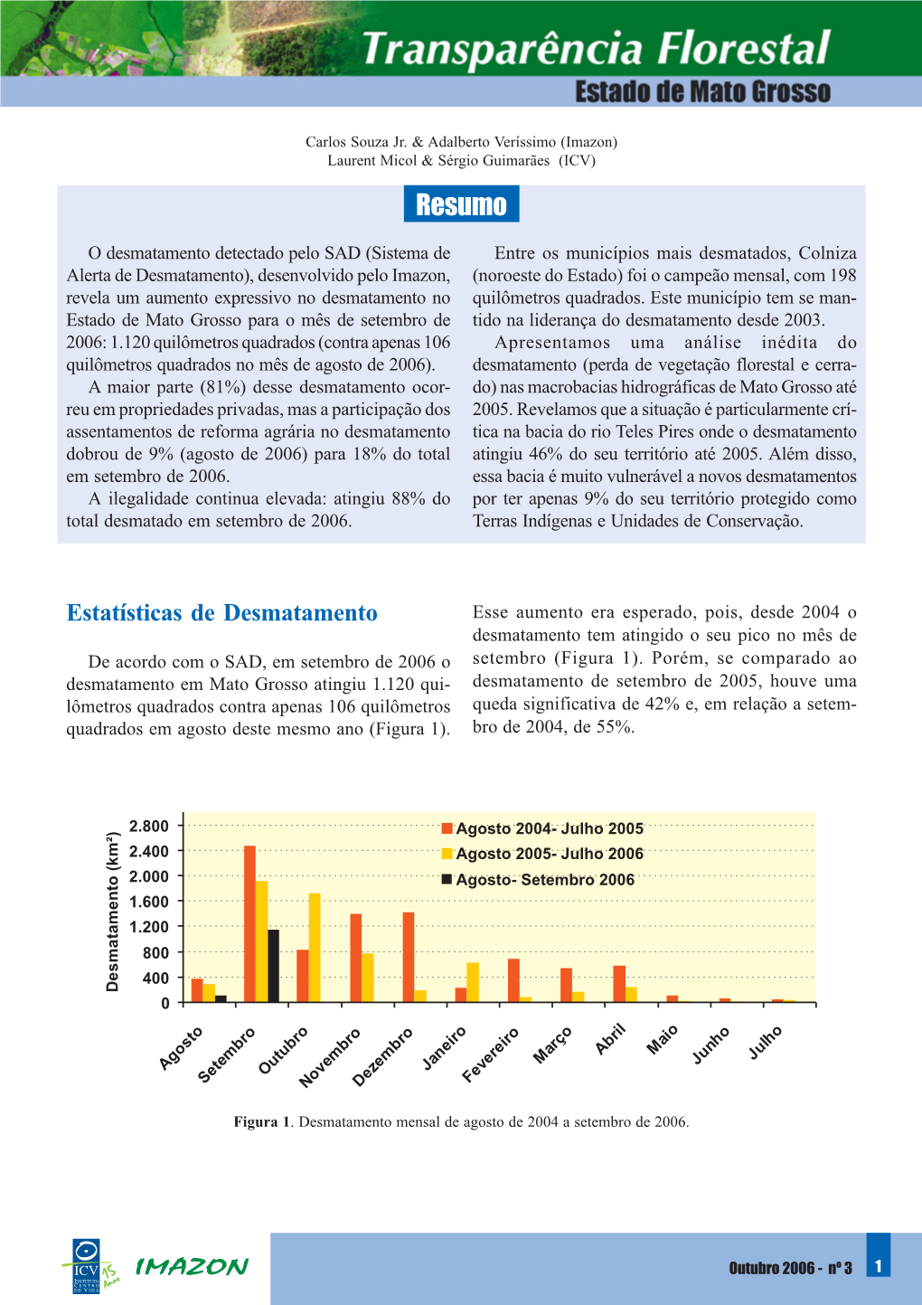 Desmatamento Nas Bacias Hidrográficas De Mato Grosso (Com Base Em Dados Da Sema, 2006)