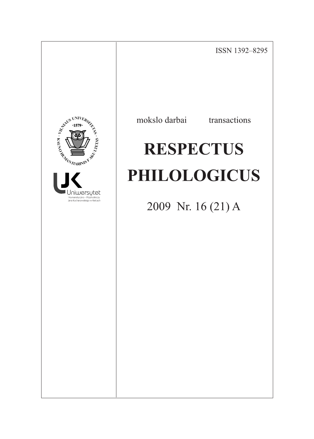 Respectus Philologicus