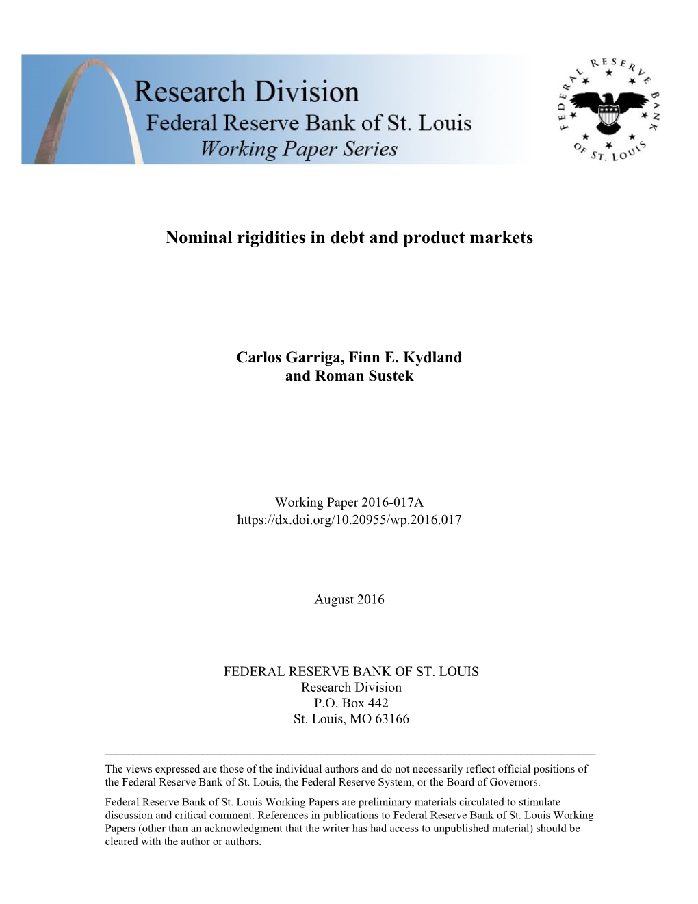 Nominal Rigidities in Debt and Product Markets