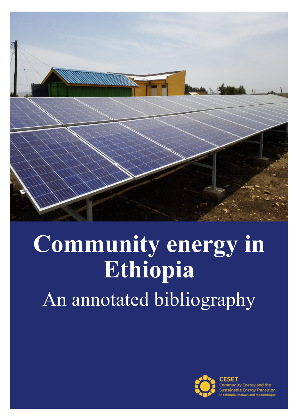 Community Energy in Ethiopia an Annotated Bibliography