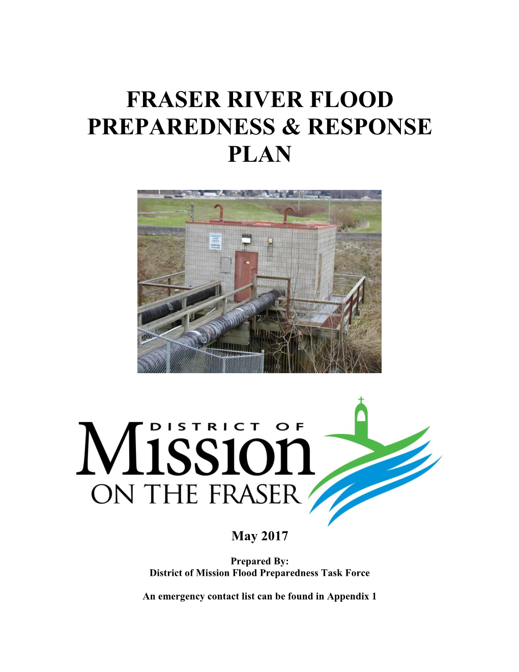 Fraser River Flood Preparedness and Response Plan May 2017