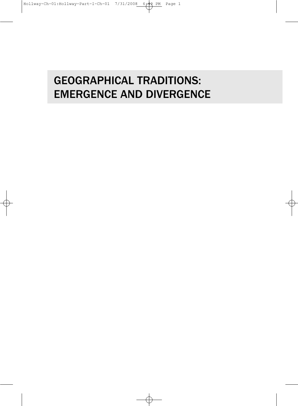 Histories of Geography Mike Heffernan