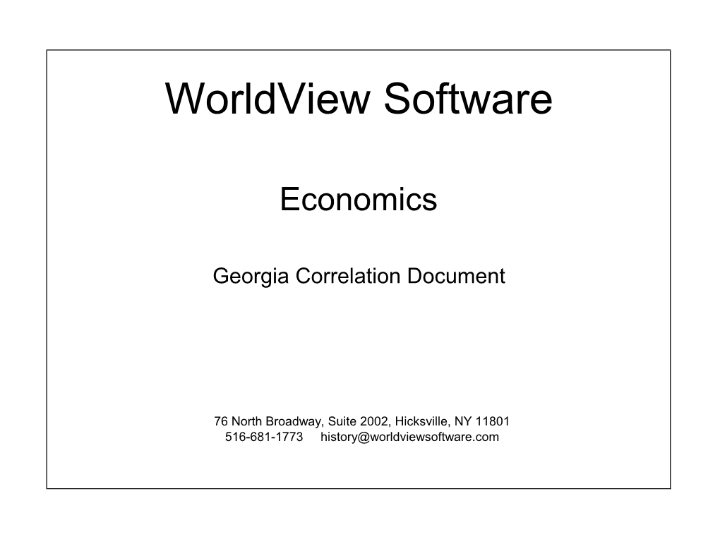 Worldview Software