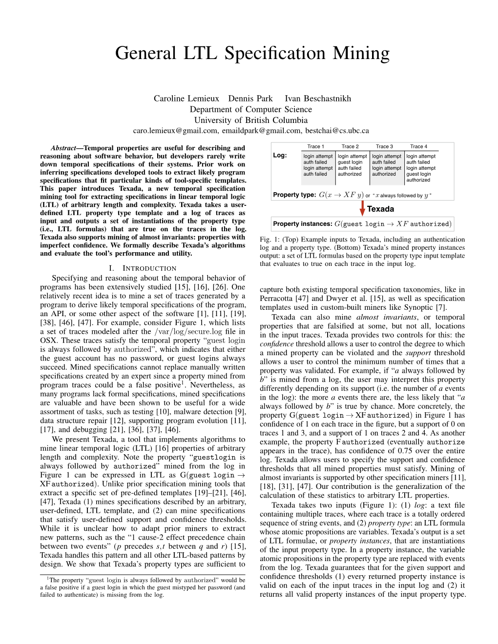 General LTL Specification Mining