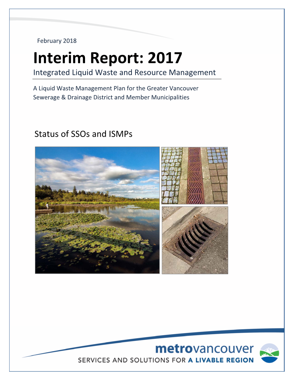 Interim Report: 2017 Integrated Liquid Waste and Resource Management