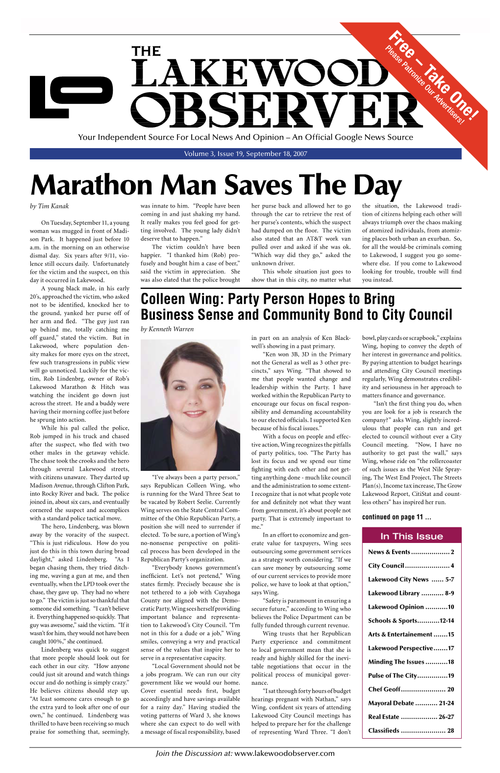 Marathon Man Saves the Day by Tim Kanak Was Innate to Him
