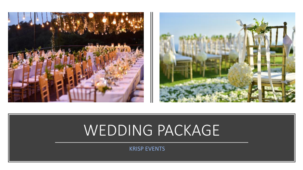 Wedding Packages