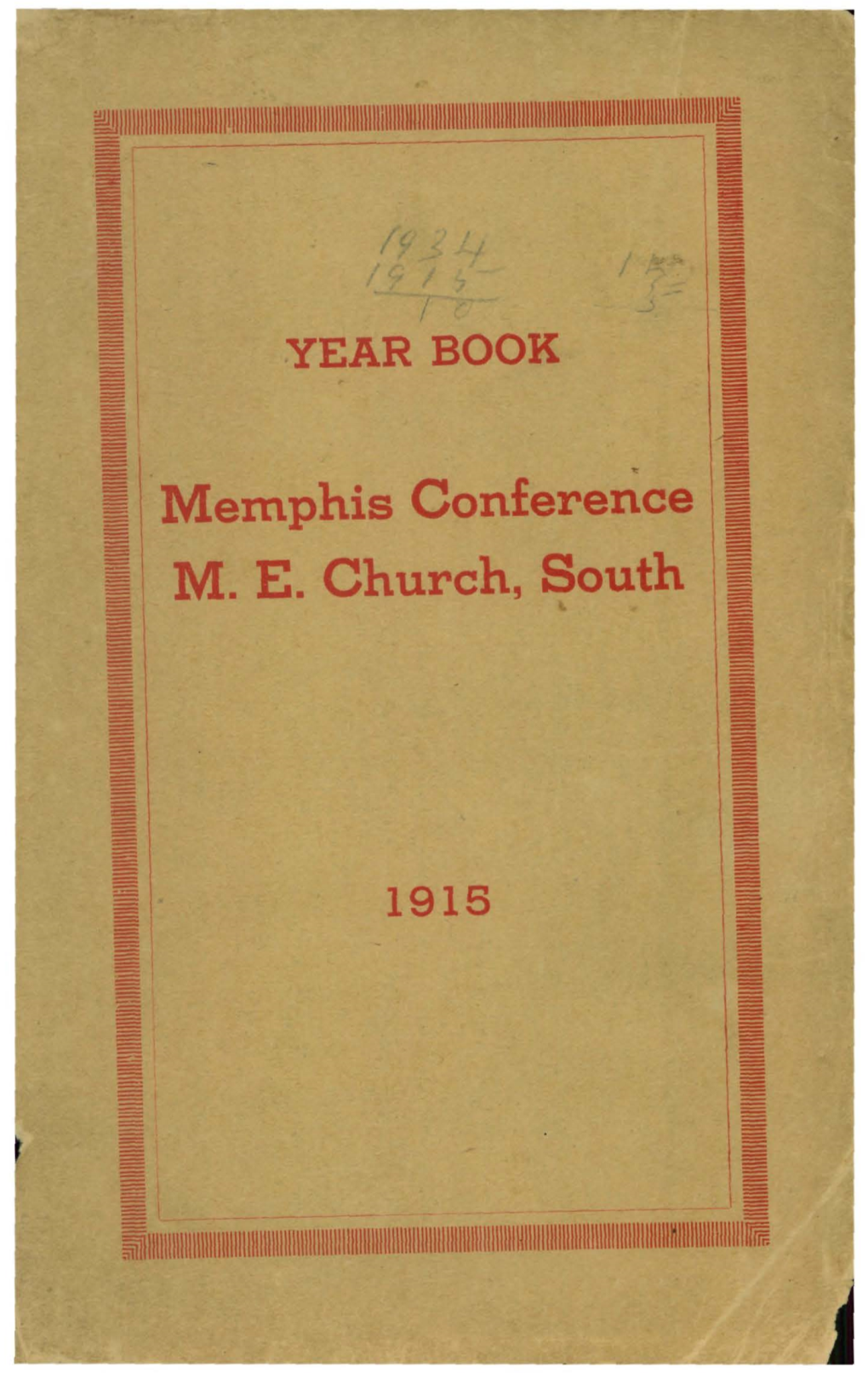 1915 Year Book Memphis Conference