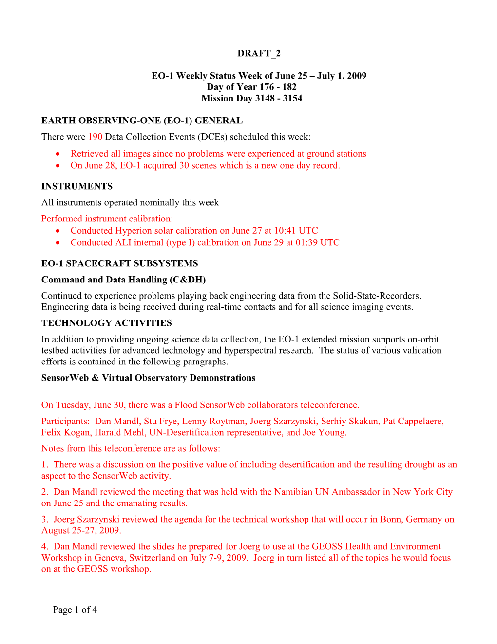 EO-1 Status Week of Jan 20-26, 2001 s18