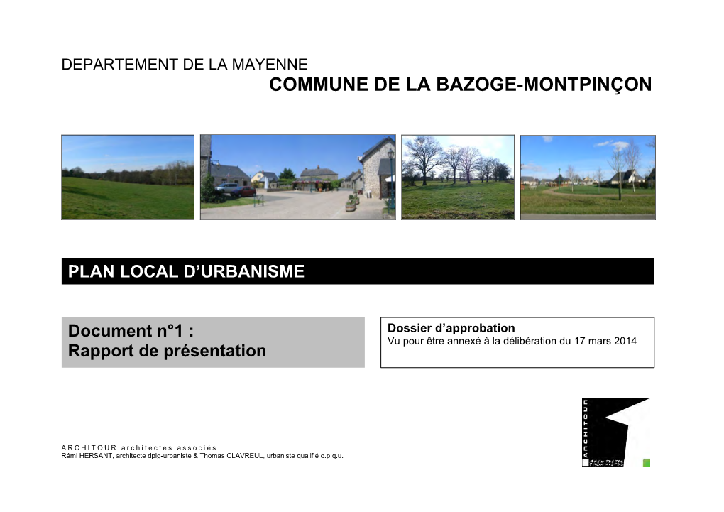 Commune De La Bazoge-Montpinçon