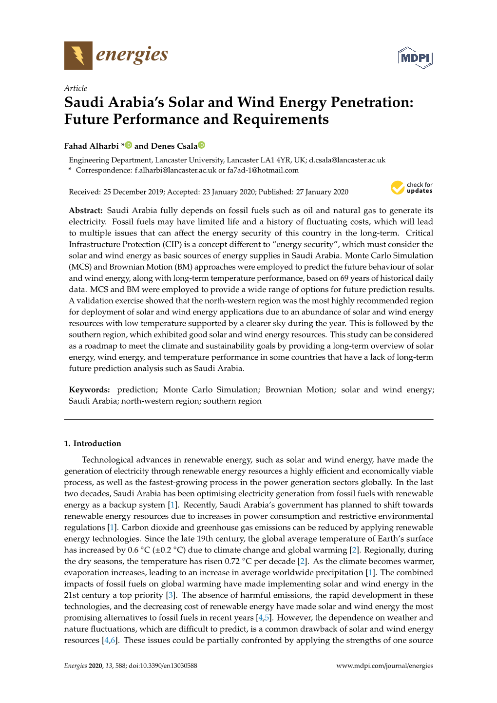 Saudi Arabia's Solar and Wind Energy Penetration: Future Performance