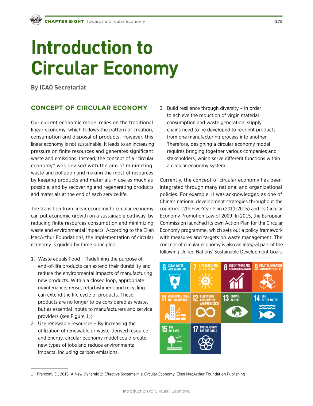 Introduction to Circular Economy by ICAO Secretariat