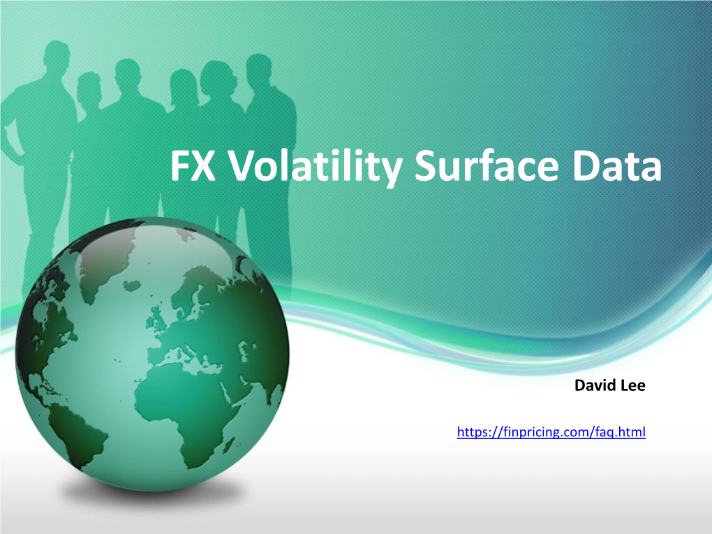 FX Volatility Surface Data