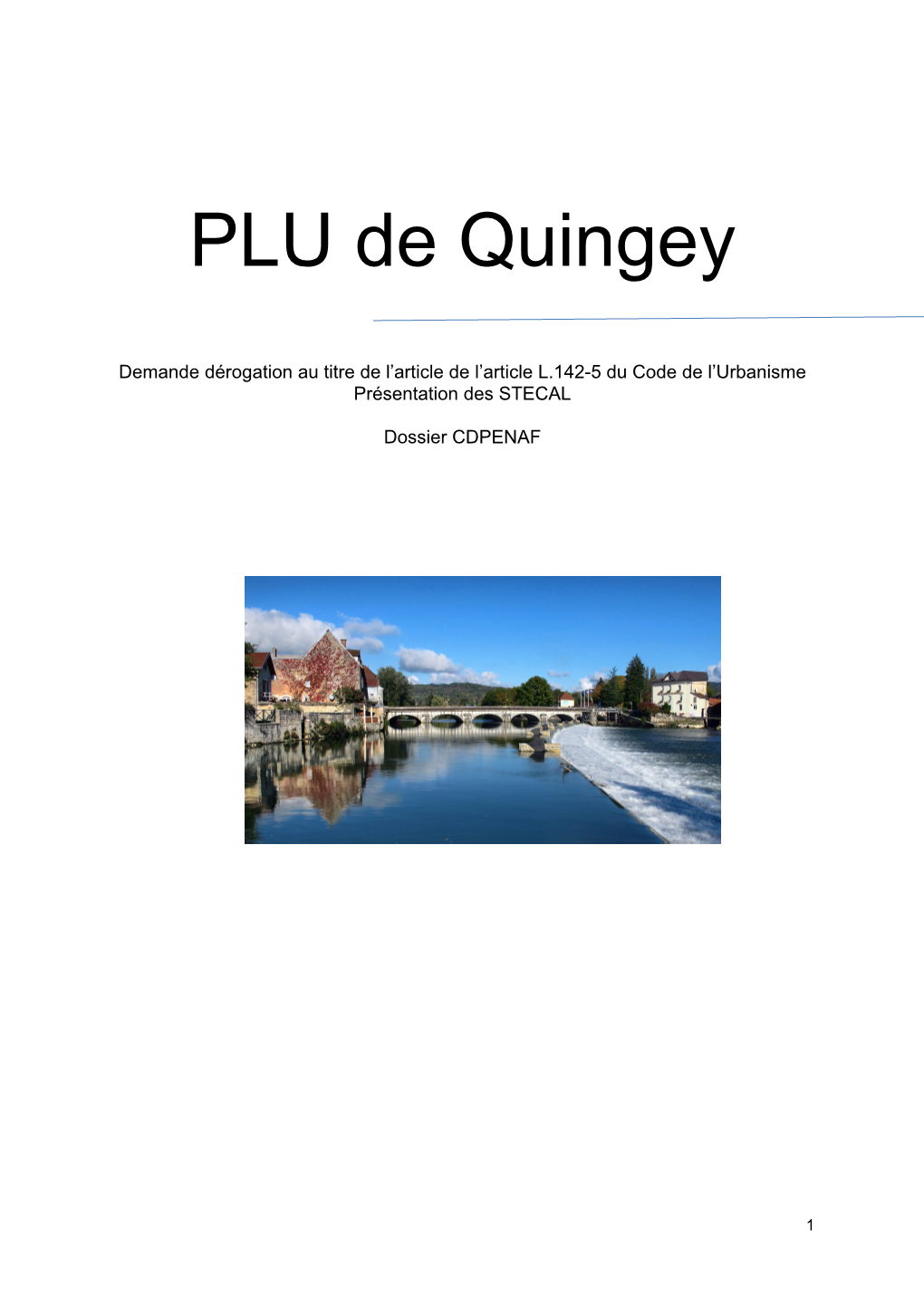 PLU De Quingey