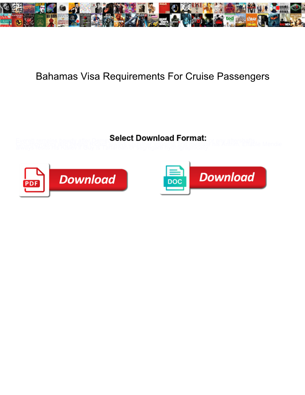 Bahamas Visa Requirements for Cruise Passengers