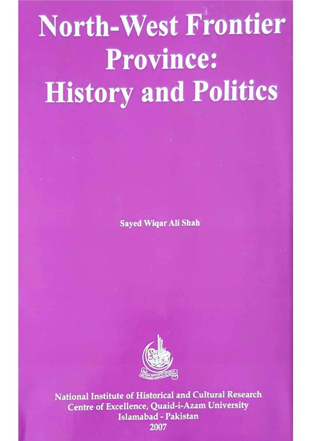 North-West-Frontier-Province-History-And-Politics.Pdf