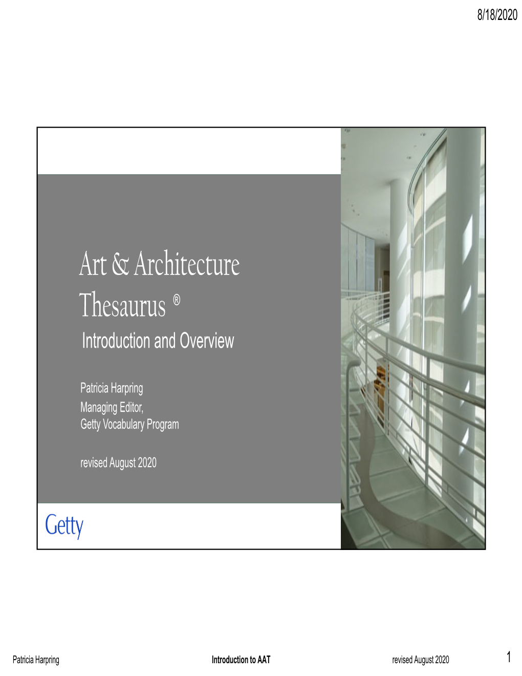 Art & Architecture Thesaurus ®