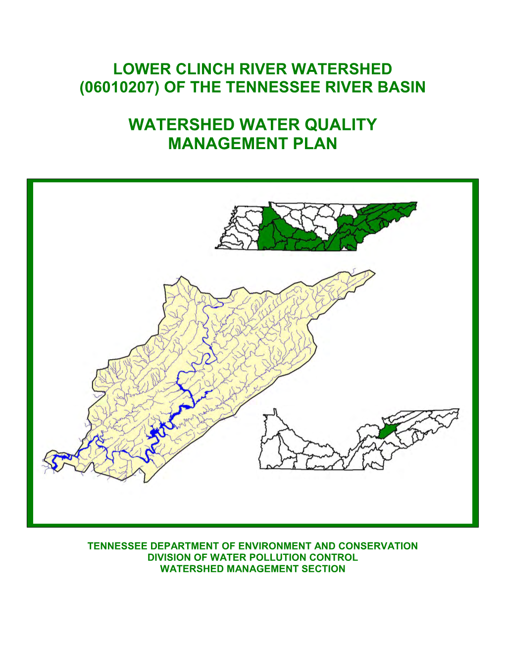 Lower Clinch River Watershed (06010207) of the Tennessee River Basin