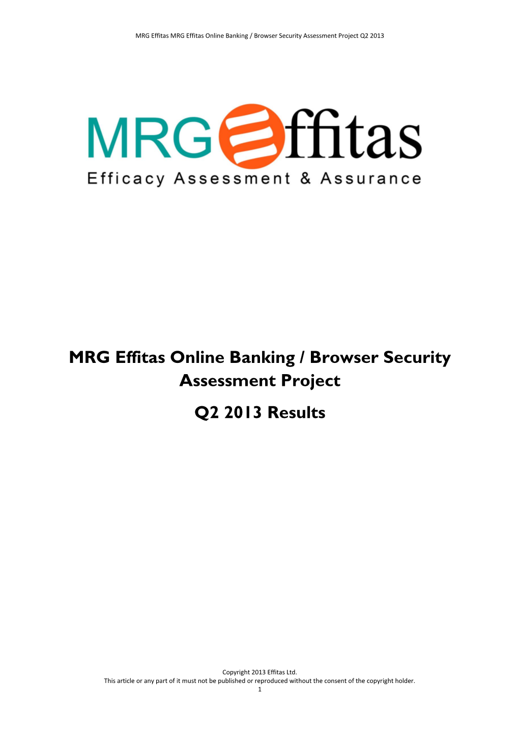 MRG Effitas Online Banking Security Assessment Q2 2013