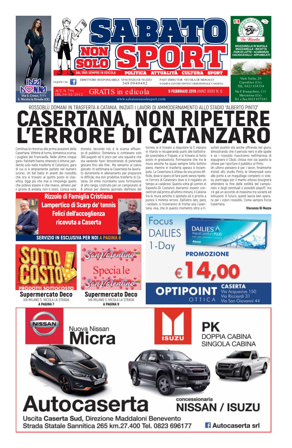 Casertana, Non Ripetere L'errore Di Catanzaro