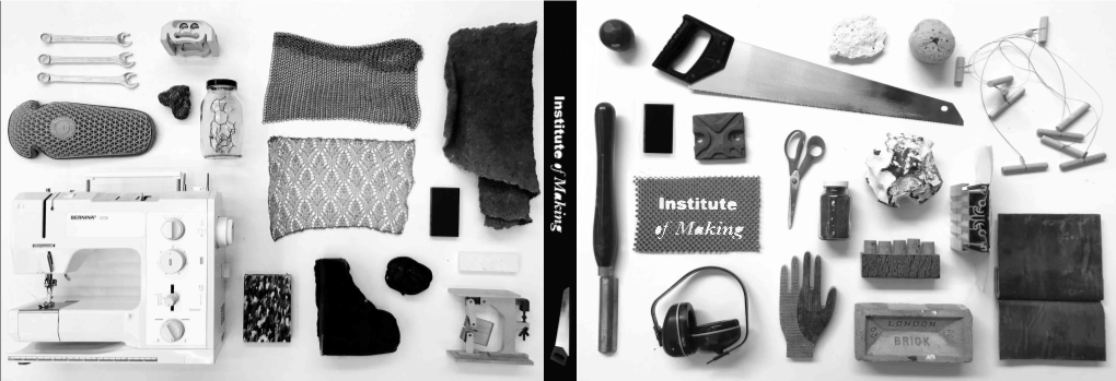 Fifth Year Report Institute of Making, UCL 2017-18
