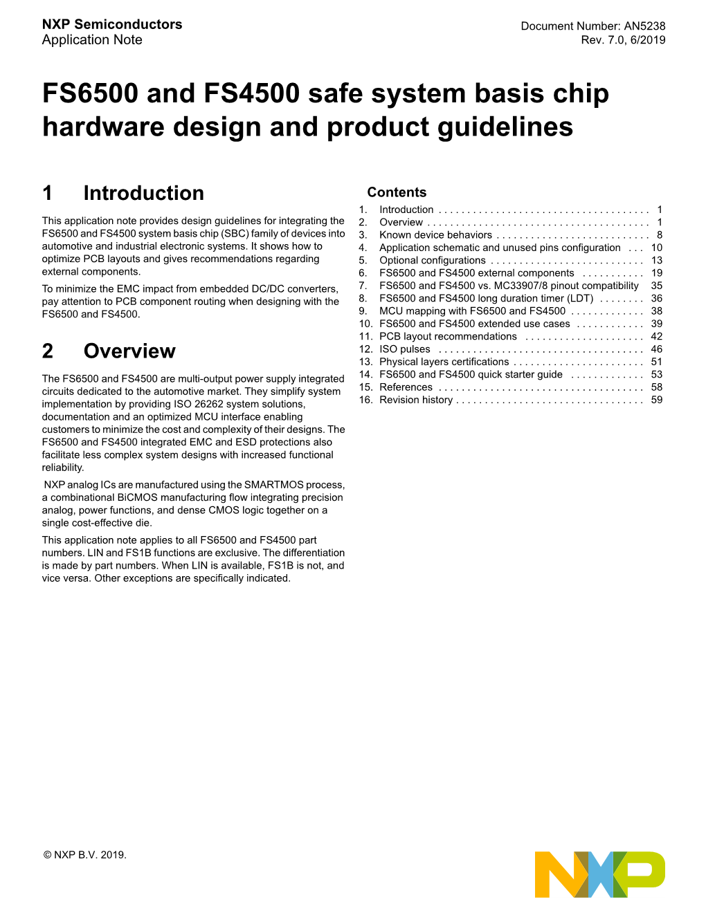 AN5238, FS6500 and FS4500 Safe System Basis Chip Hardware Design