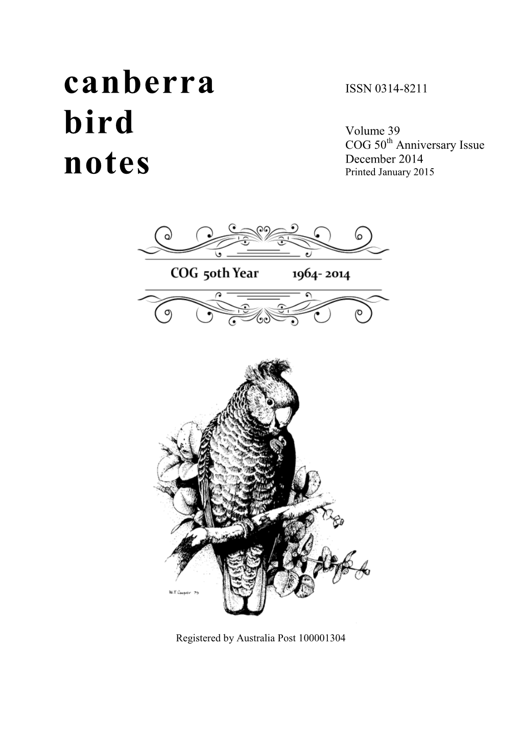 Canberra Bird Notes