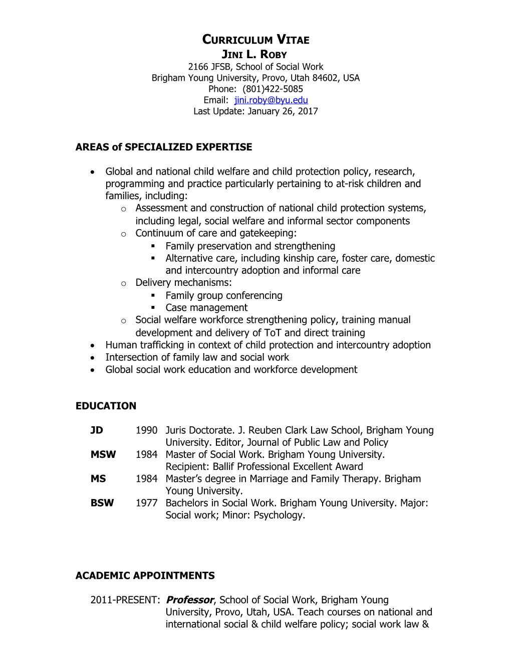 Curriculum Vitae s29