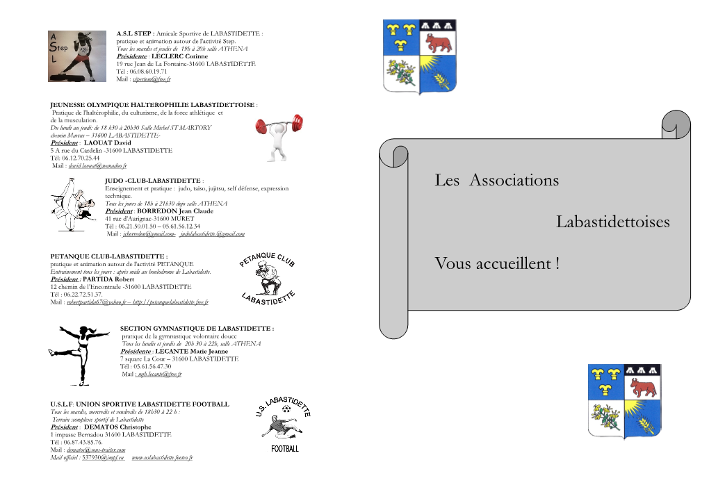 Les Associations Labastidettoises Vous Accueillent !