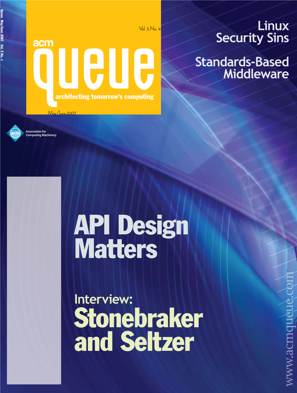 API Design Matters Stonebraker and Seltzer