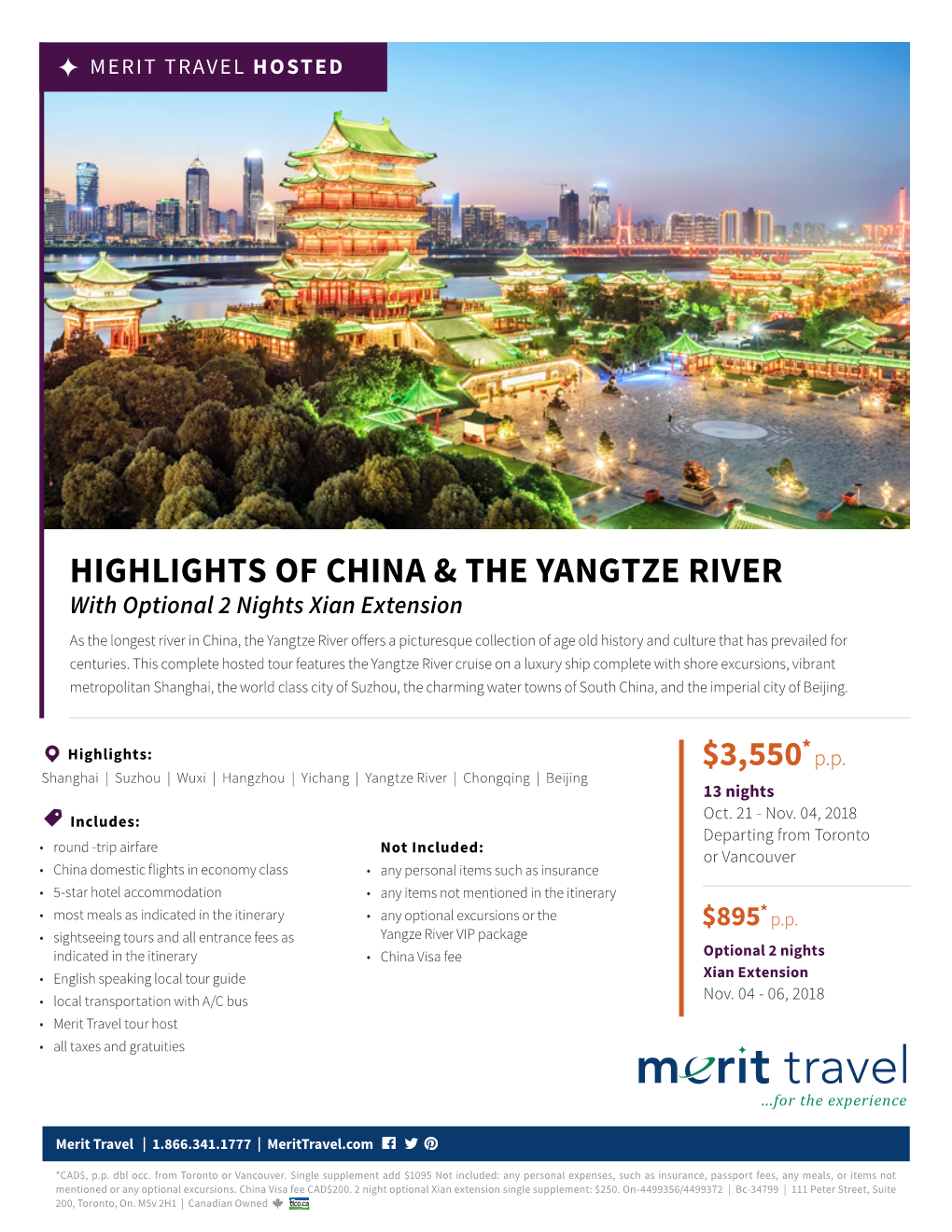 Highlights of China & the Yangtze River